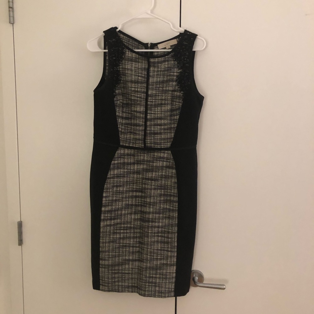 Tweed knee length dress. Loft size 6 women’s.